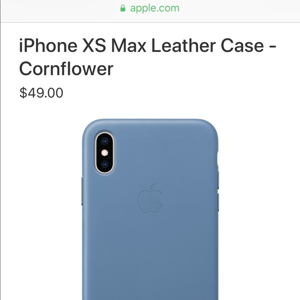 Never been used Apple iPhone XS leather case
